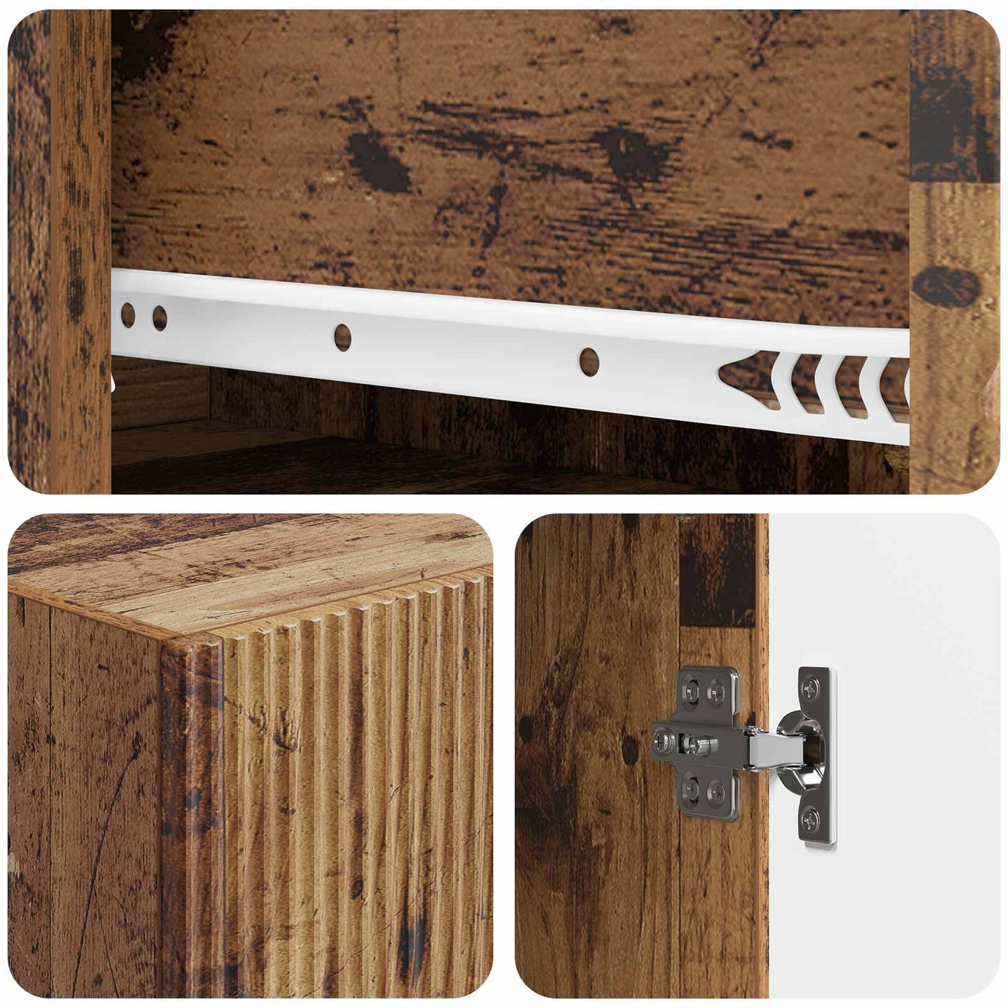 Cabinet Set 2 pcs 66 x 34.5 x 90 cm Engineered Wood