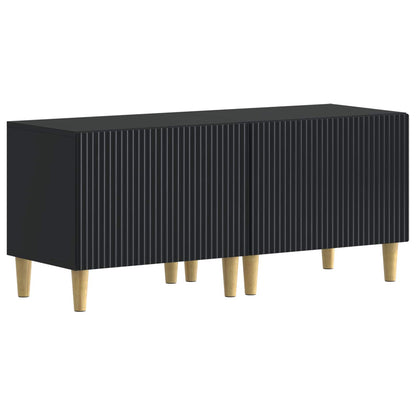 5 Piece LED TV Cabinet ARNHEM Black Engineered Wood