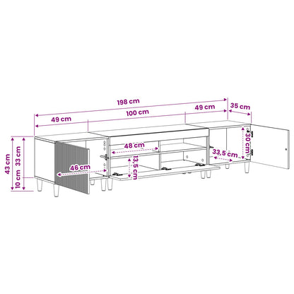 5 Piece LED TV Cabinet Sonoma Oak Engineered Wood