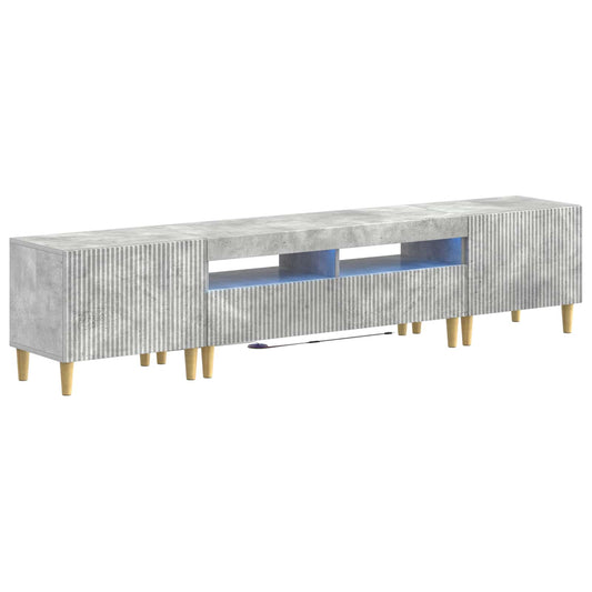 3 Piece LED TV Cabinet ARNHEM 3 pcs Concrete Grey