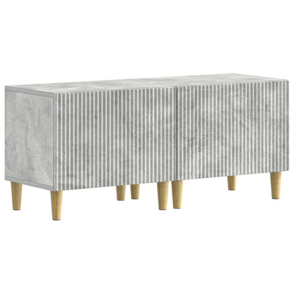 5 Piece LED TV Cabinet Concrete Grey Engineered Wood