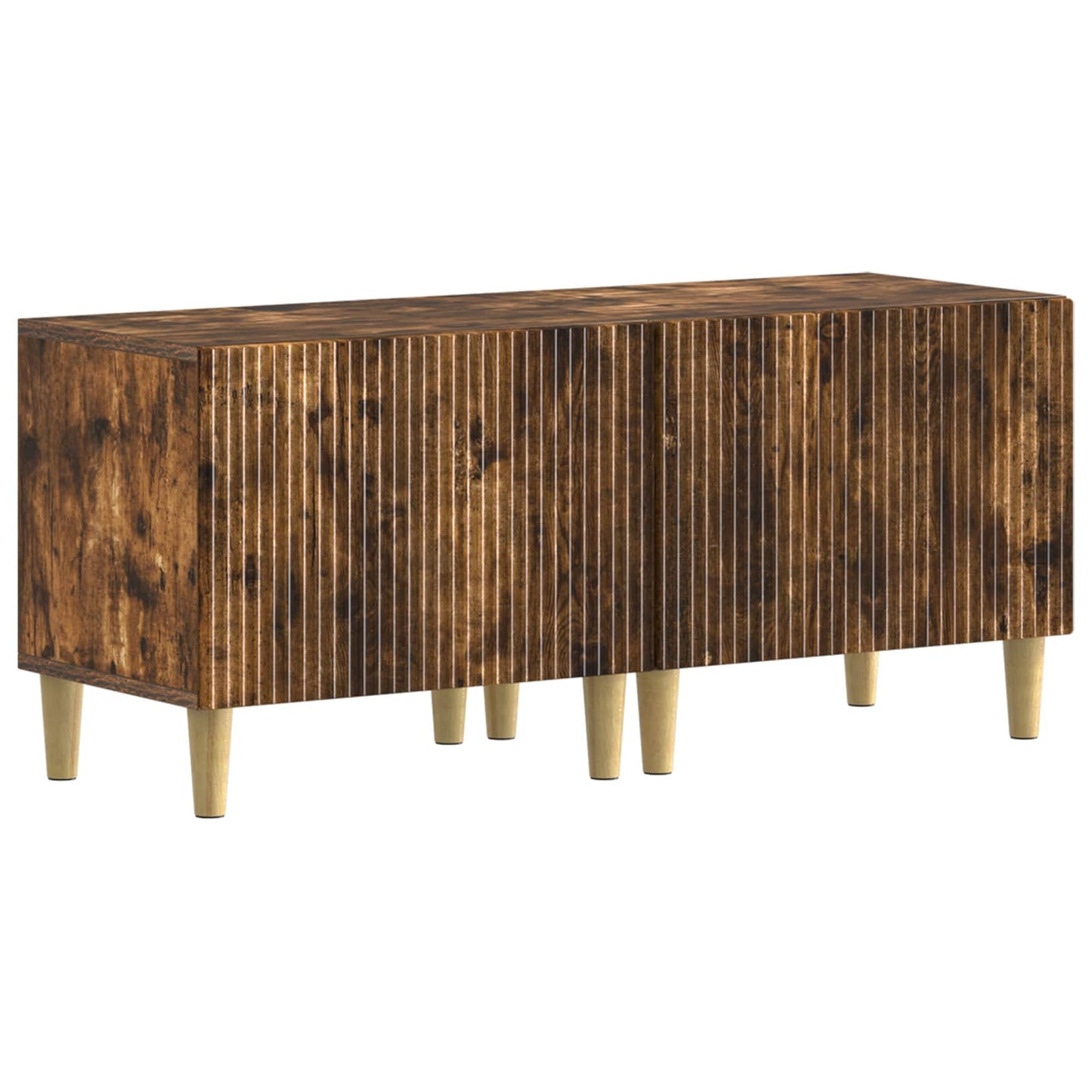 5 Piece LED TV Cabinet ARNHEM Smoked Oak Engineered Wood