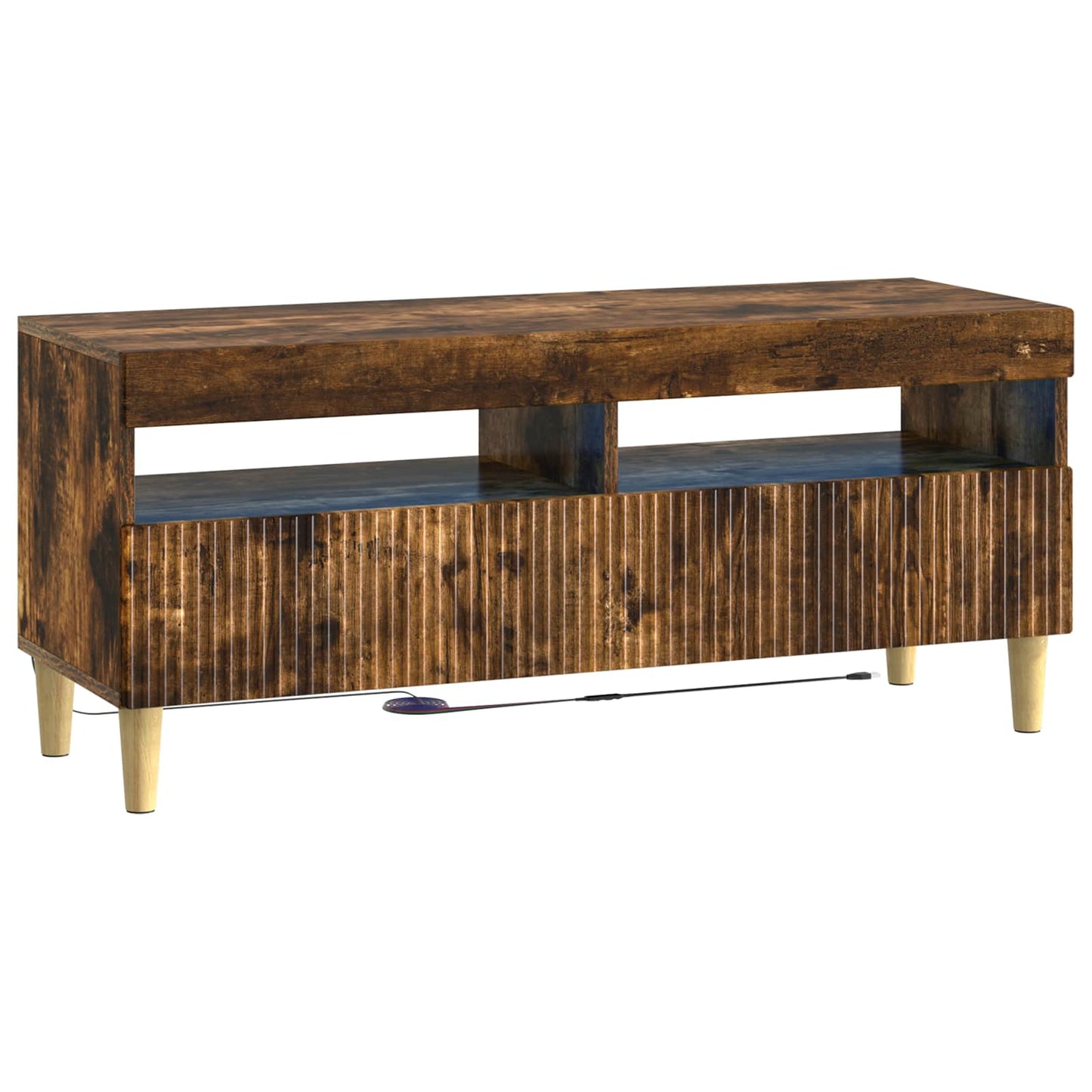 5 Piece LED TV Cabinet ARNHEM Smoked Oak Engineered Wood