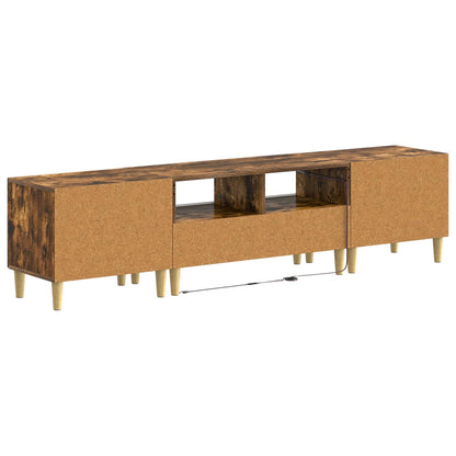 5 Piece LED TV Cabinet Smoked Oak Engineered Wood