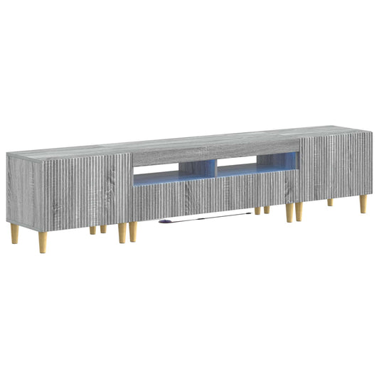 3 Piece LED TV Cabinet ARNHEM 3 pcs Grey Sonoma Engineered Wood