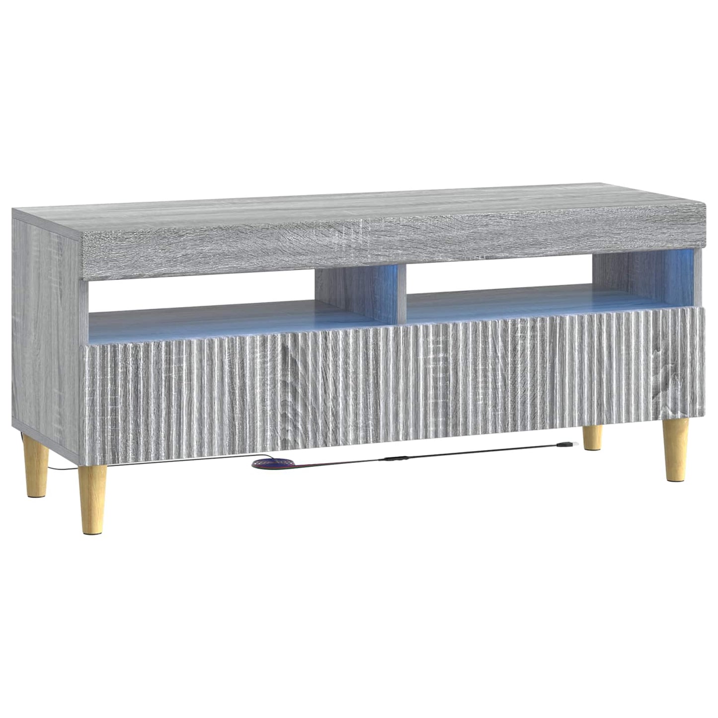 5 Piece LED TV Cabinet Grey Sonoma Engineered Wood