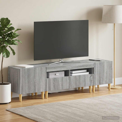 5 Piece LED TV Cabinet Grey Sonoma Engineered Wood
