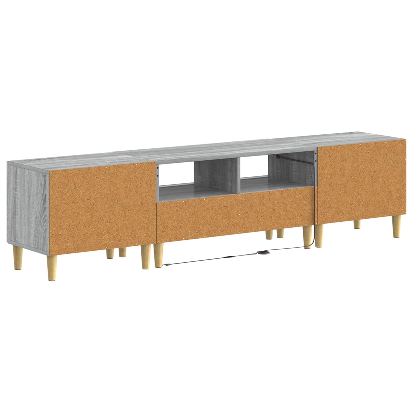 5 Piece LED TV Cabinet Grey Sonoma Engineered Wood