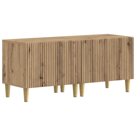 5 Piece LED TV Cabinet Artisan Oak Engineered Wood