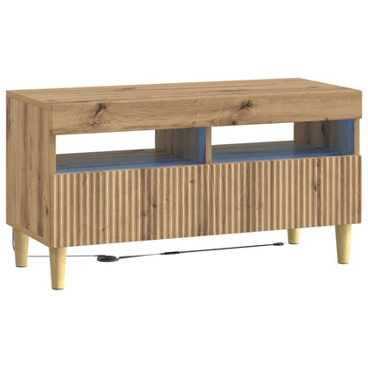 5 Piece LED TV Cabinet Artisan Oak Engineered Wood
