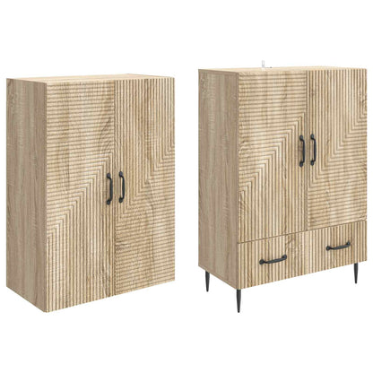 Cabinet Set 2 pcs Engineered Wood