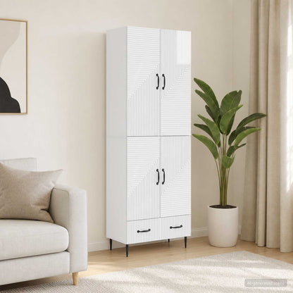 Cabinet Set 2 pcs 66 x 34.5 x 95 cm Engineered Wood