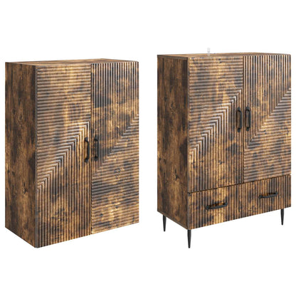 Cabinet Set 2 pcs Engineered Wood