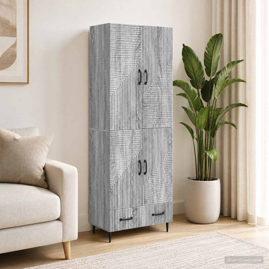 Cabinet Set 2 pcs 66 x 34.5 x 95 cm Engineered Wood