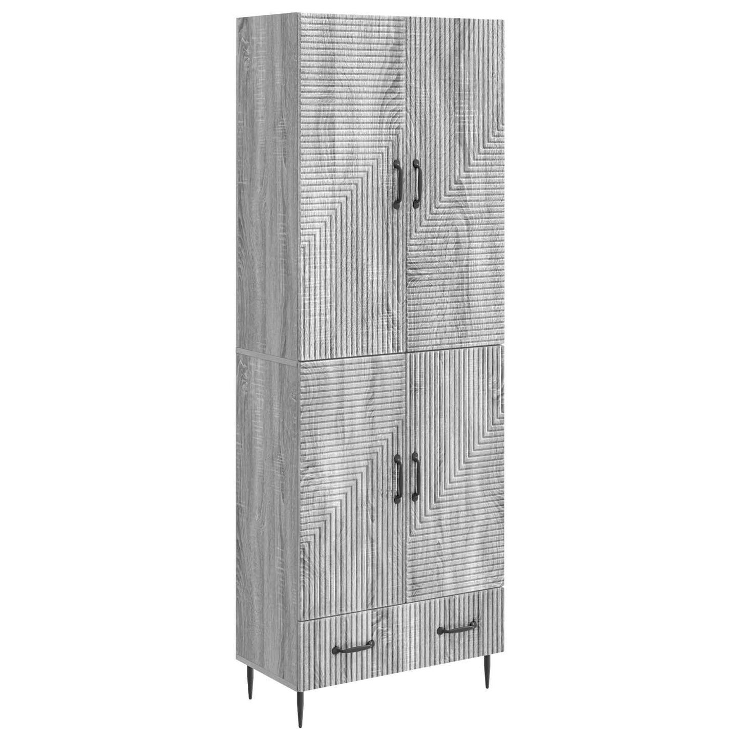 Cabinet Set 2 pcs Engineered Wood