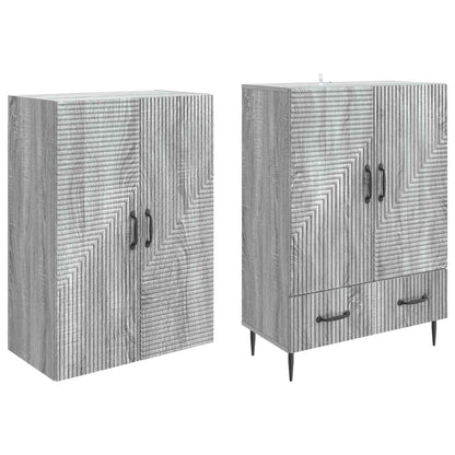 Cabinet Set 2 pcs Engineered Wood