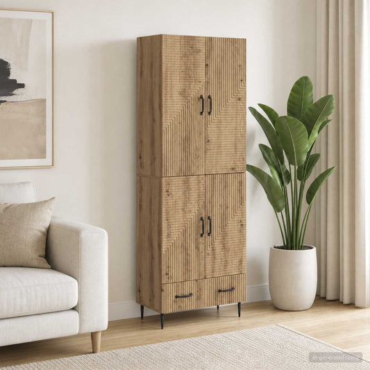 Cabinet Set 2 pcs Engineered Wood
