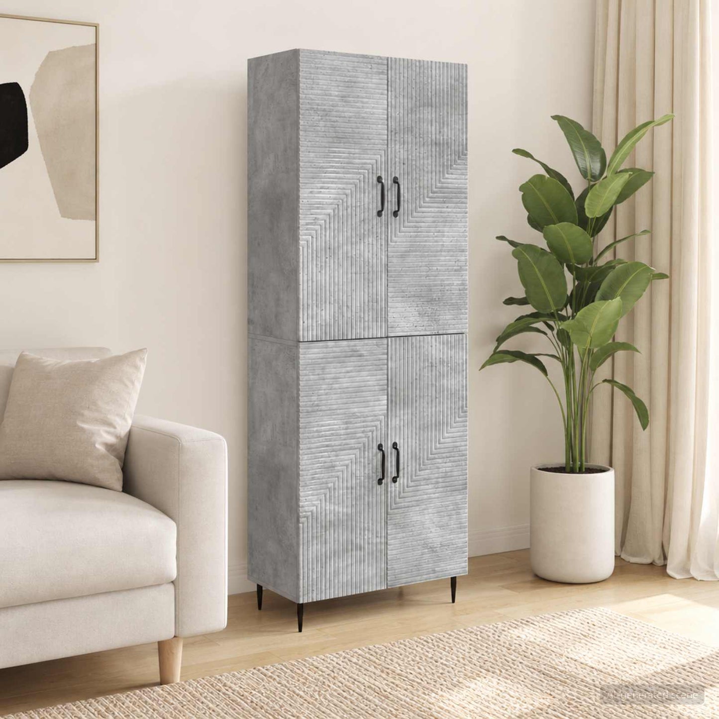 Cabinet Set 2 pcs 66 x 34.5 x 89.5 cm Engineered Wood