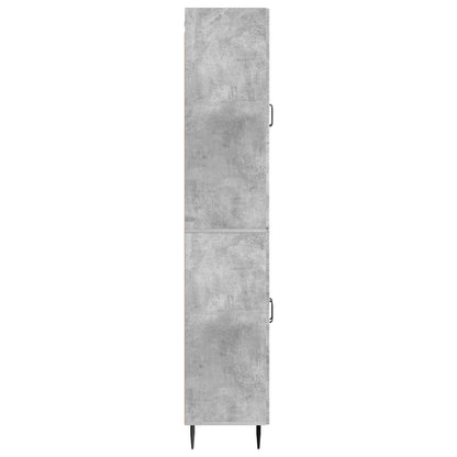 Cabinet Set 2 pcs Concrete Grey Engineered Wood