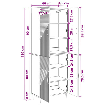 Cabinet Set 2 pcs Concrete Grey Engineered Wood