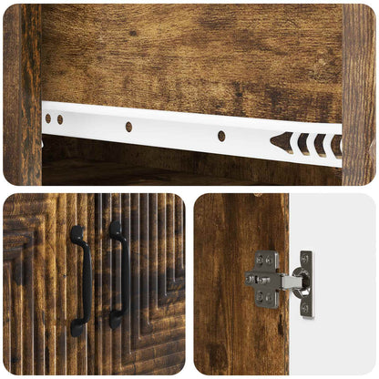 Cabinet Set 2 pcs 66 x 34.5 x 89.5 cm Engineered Wood