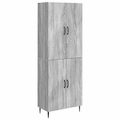 Cabinet Set 2 pcs Grey Sonoma 66 x 34.5 x 89.5 cm