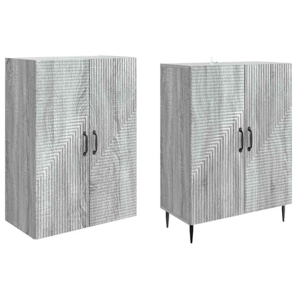 Cabinet Set 2 pcs Grey Sonoma 66 x 34.5 x 89.5 cm