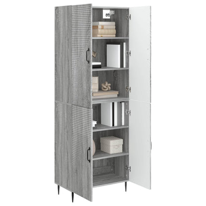 Cabinet Set 2 pcs Grey Sonoma 66 x 34.5 x 89.5 cm