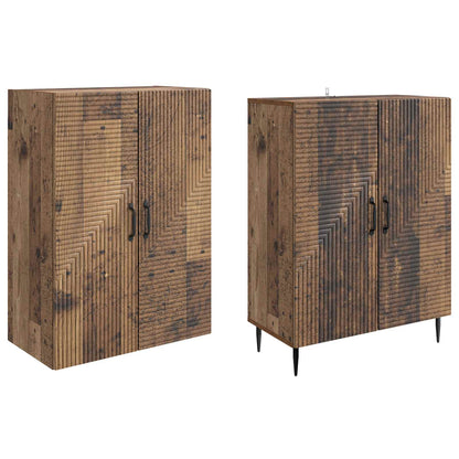 Cabinet Set 2 pcs 66 x 34.5 x 89.5 cm Engineered Wood
