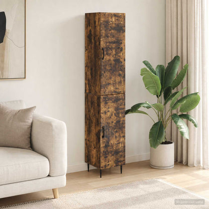 Cabinet Set 2 pcs Smoked Oak 33 x 34.5 x 89.5 cm