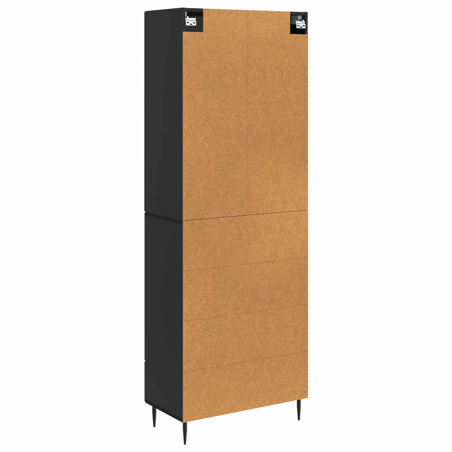 Cabinet Set 2 pcs 66 x 34.5 x 90 cm Engineered Wood Black