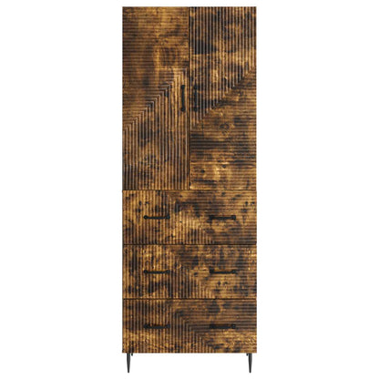 Cabinet Set 2 pcs 66 x 34.5 x 90 cm Engineered Wood Smoked Oak