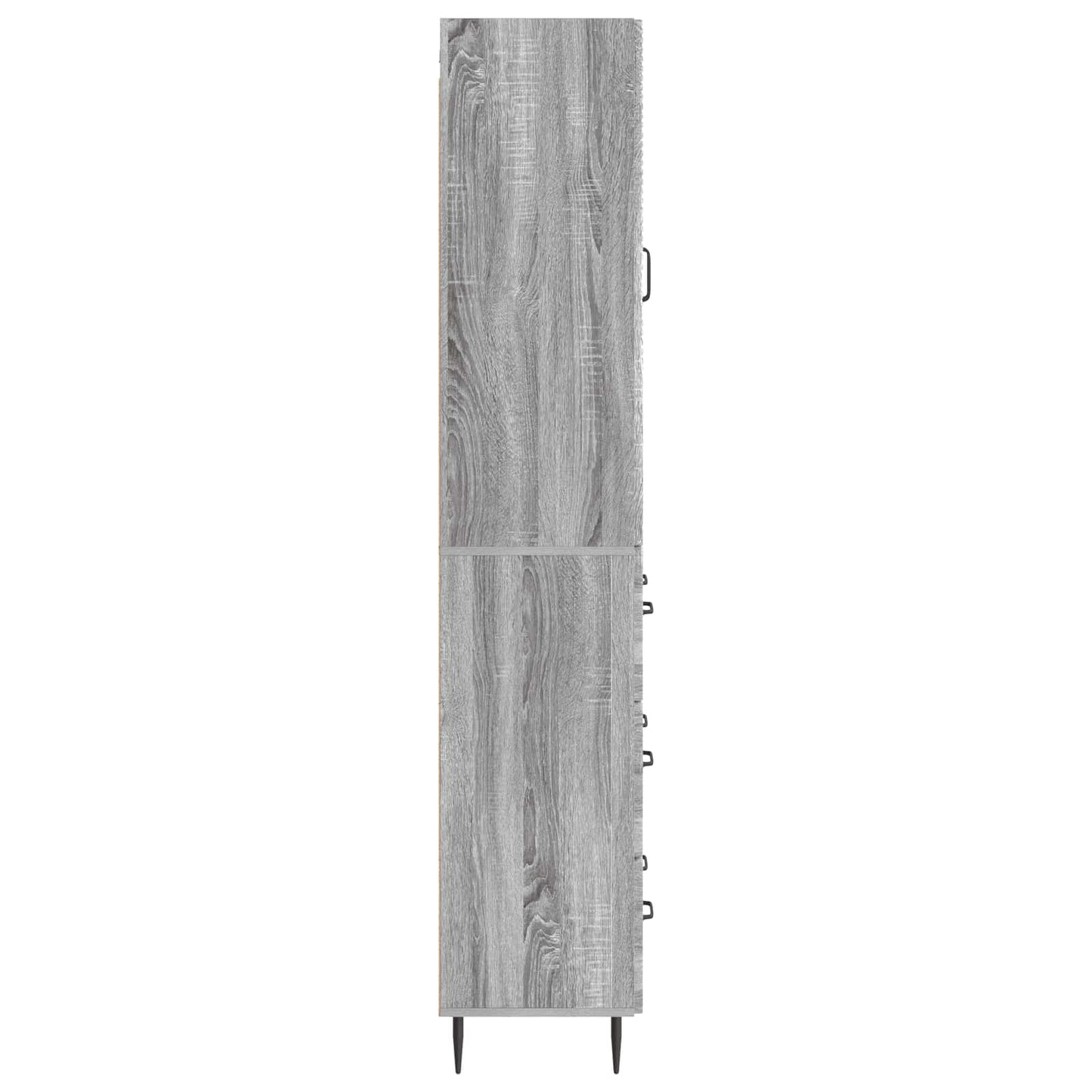 Cabinet Set 2 pcs 66 x 34.5 x 90 cm Engineered Wood Grey Sonoma