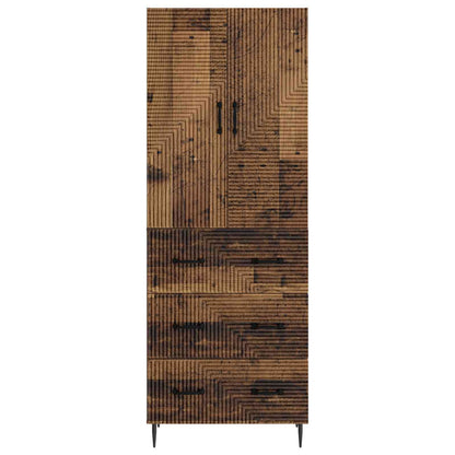 Cabinet Set 2 pcs 66 x 34.5 x 90 cm Engineered Wood Old Wood