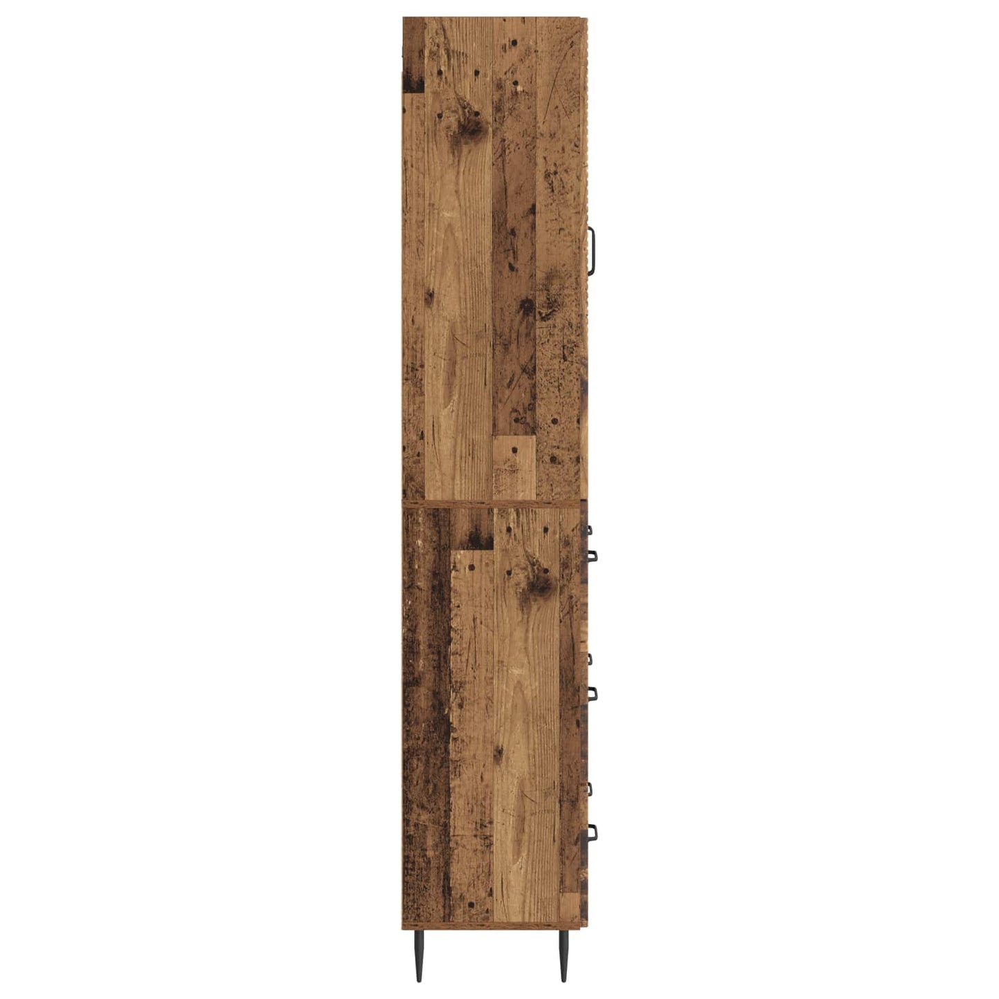 Cabinet Set 2 pcs 66 x 34.5 x 90 cm Engineered Wood Old Wood