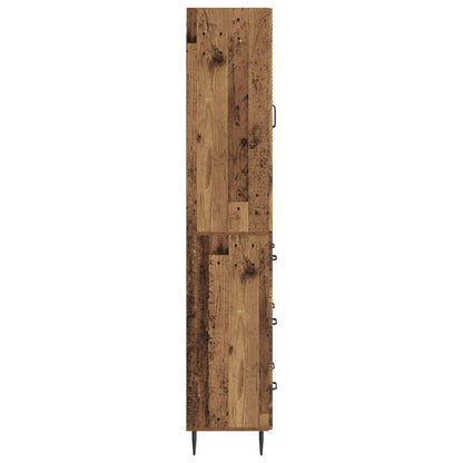 Cabinet Set 2 pcs 66 x 34.5 x 90 cm Engineered Wood Old Wood