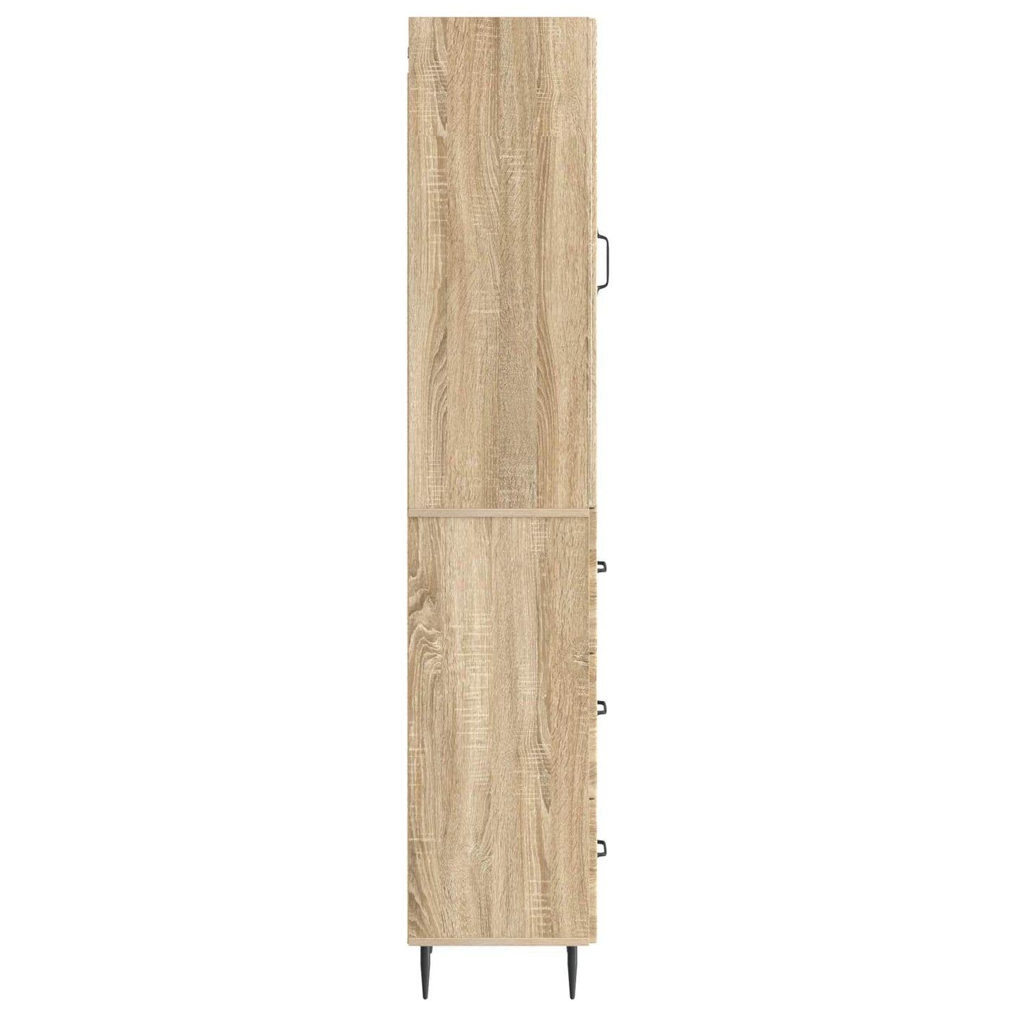 Cabinet Set 2 pcs 33 x 34.5 x 90 cm Engineered Wood Sonoma Oak