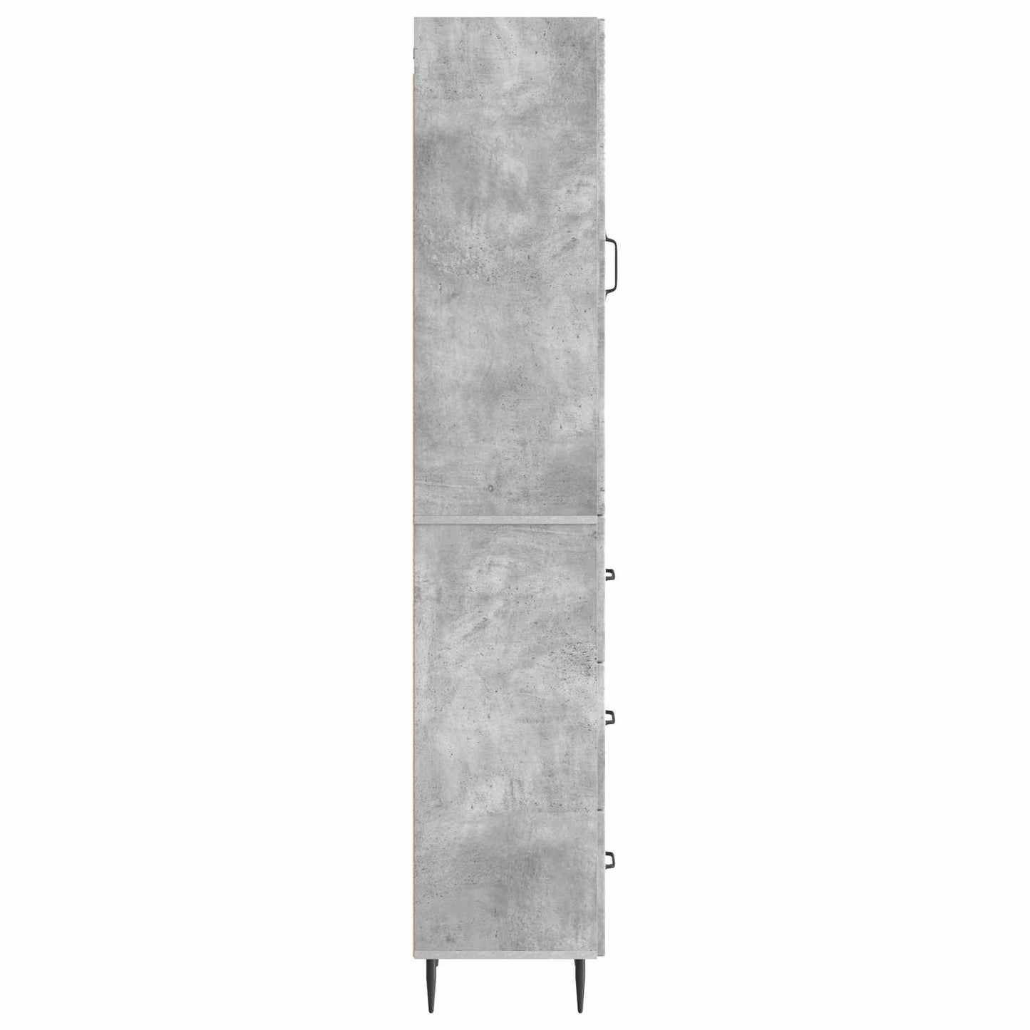 Cabinet Set 2 pcs Concrete Grey 33 x 34.5 x 90 cm