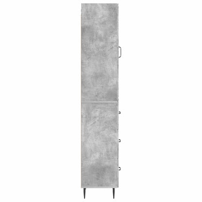 Cabinet Set 2 pcs Concrete Grey 33 x 34.5 x 90 cm