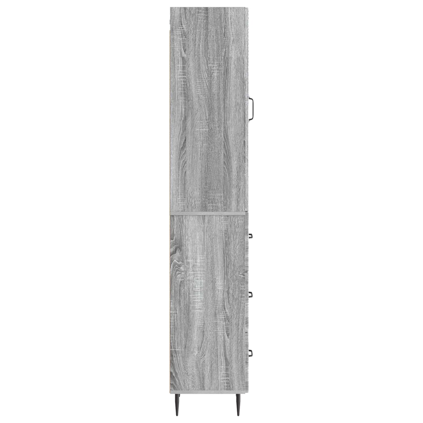 Cabinet Set 2 pcs 33 x 34.5 x 90 cm Engineered Wood Grey Sonoma