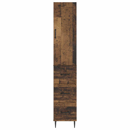 Cabinet Set 2 pcs 33 x 34.5 x 90 cm Engineered Wood Old Wood