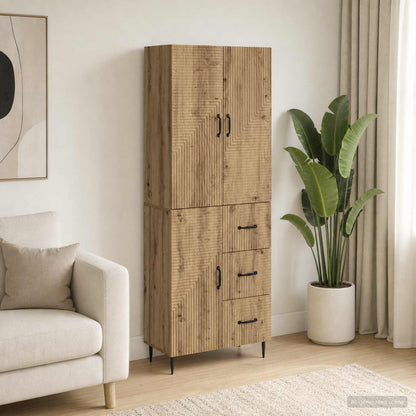 Cabinet Set 2 pcs Artisan Oak 66 x 34.5 x 89.5 cm