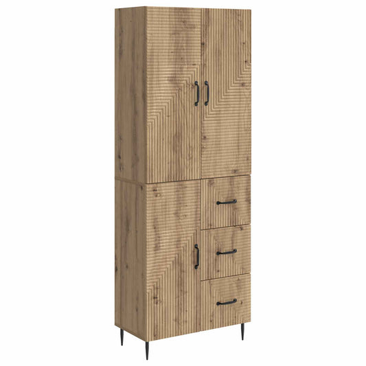 Cabinet Set 2 pcs Artisan Oak Engineered Wood