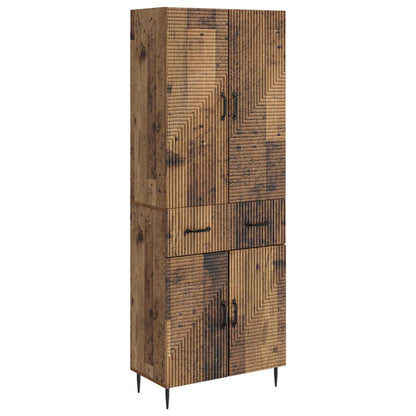 Cabinet Set 2 pcs Old Wood 66 x 34.5 x 89.5 cm Engineered Wood