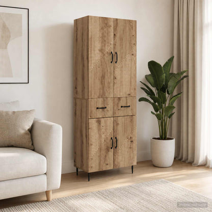 Cabinet Set 2 pcs Artisan Oak 66 x 34.5 x 89.5 cm