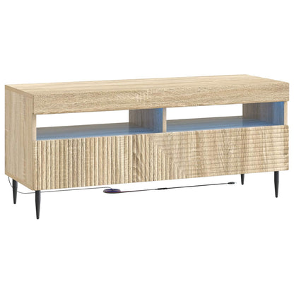 3 Piece LED TV Cabinet Sonoma Oak Engineered Wood