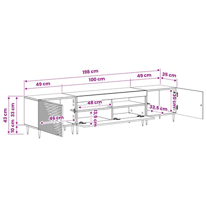 3 Piece LED TV Cabinet Sonoma Oak Engineered Wood