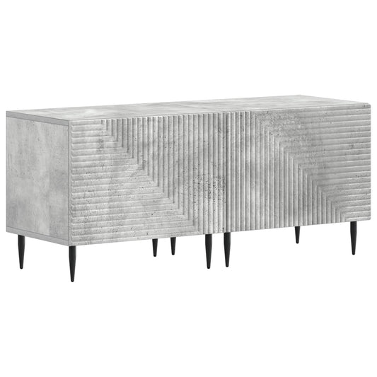 3 Piece LED TV Cabinet Concrete Grey Engineered Wood