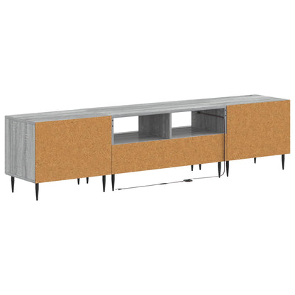 3 Piece LED TV Cabinet Grey Sonoma Engineered Wood