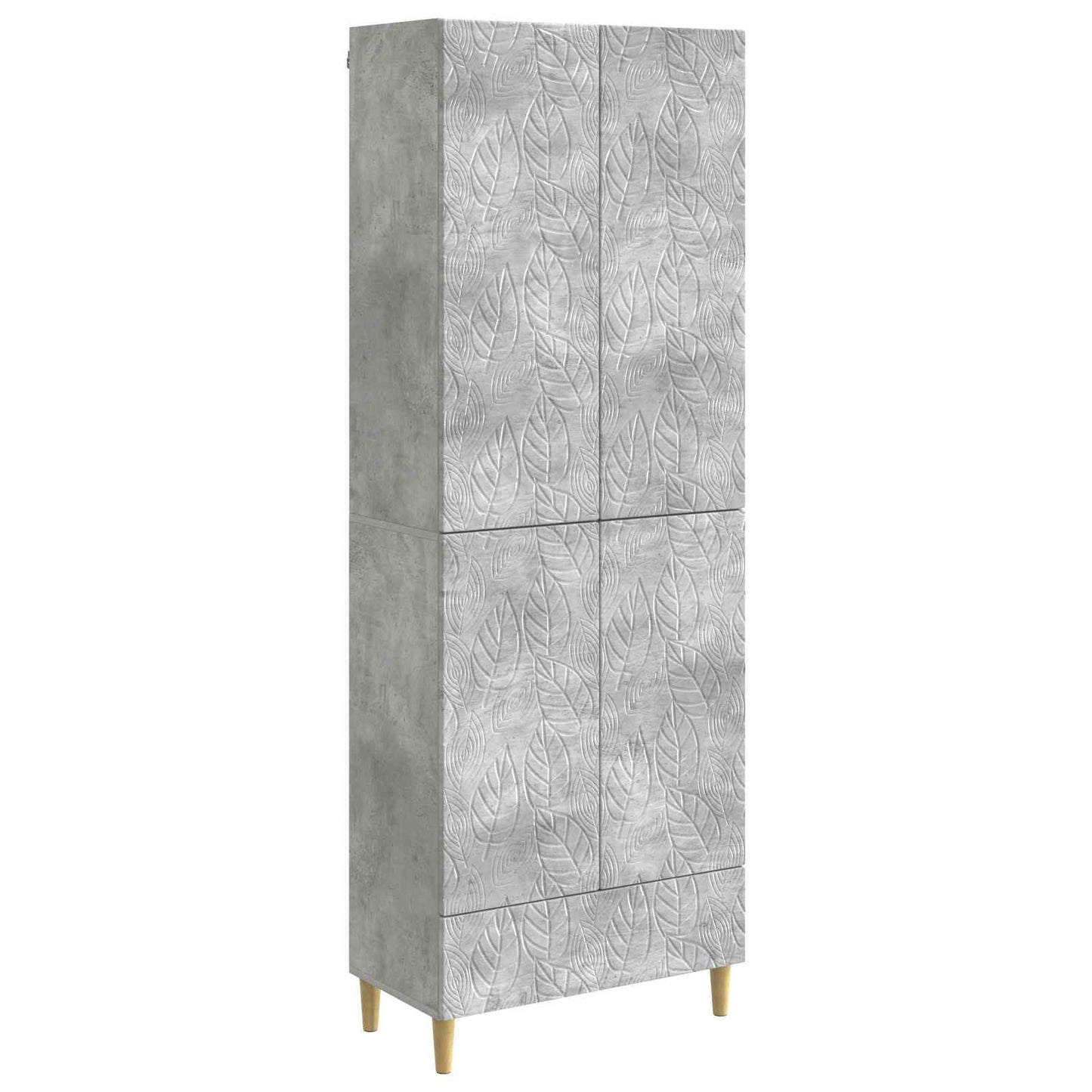 Cabinet Set 2 pcs Concrete Grey Engineered Wood